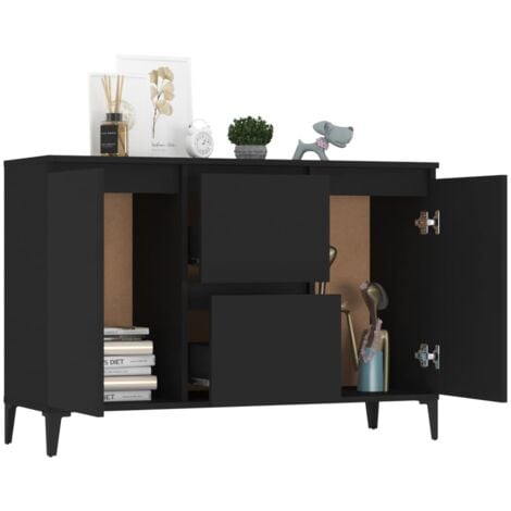 Sideboard Schwarz 104x35x70 cm Holzwerkstoff vidaXL