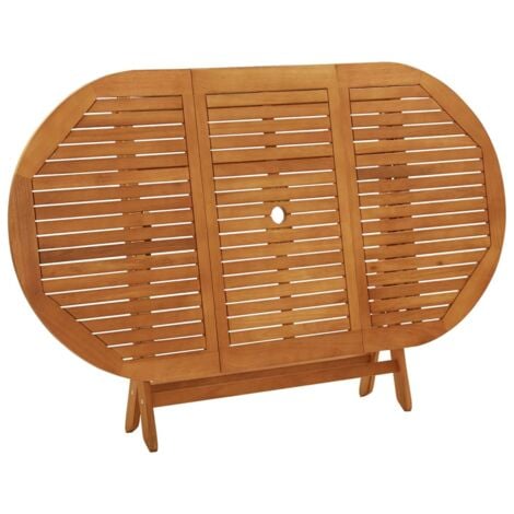 Klappbarer Gartentisch 160x85x75 cm Massivholz Eukalyptus vidaXL
