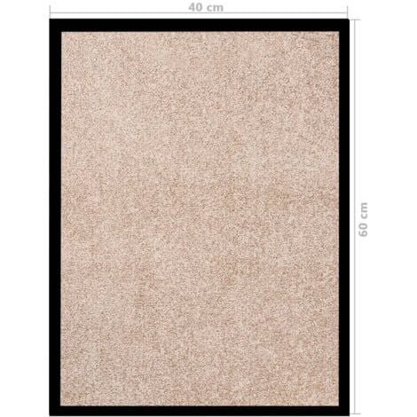 Fußmatte Beige 40x60 cm vidaXL