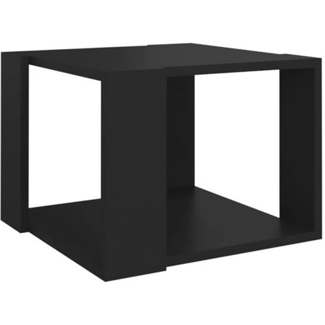 vidaXL Couchtisch Ausziehbar Hochglanz-Schwarz Spanplatte Beistelltisch Tisch 