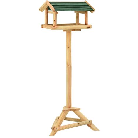 Vogelhäuschen mit Ständer 37x28x100 cm Massivholz Tanne vidaXL