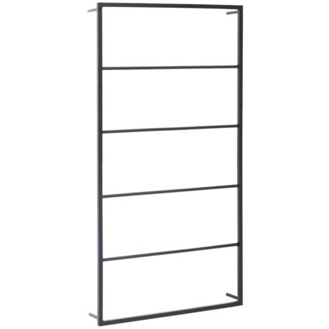 Handtuchständer Schwarz 60x10x116 cm Stahl vidaXL