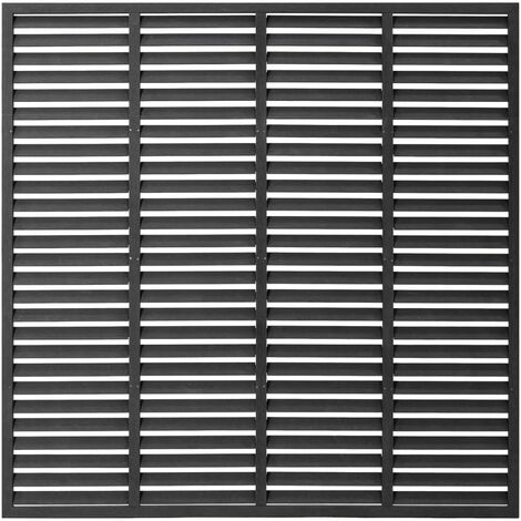 Lamellenzaun WPC 180x180 cm Grau vidaXL