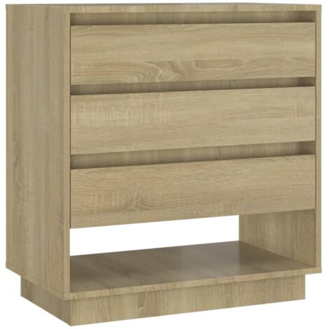 VidaXL Sideboard Schwarz-Eiche 70x41x75 Cm - Moderner Aufbewahrungsschrank Für Wohnzimmer