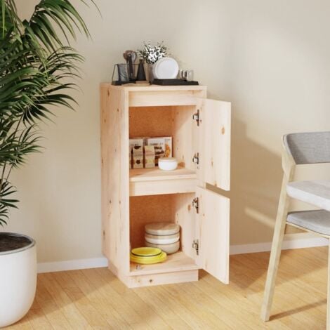 Sideboard 31,5x34x75 cm Massivholz Kiefer vidaXL