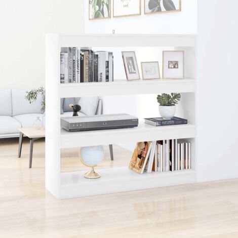 Bücherregal/Raumteiler Weiß 100x30x103 cm vidaXL