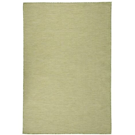 Outdoor-Teppich Flachgewebe 120x170 cm Grün vidaXL (1/5)