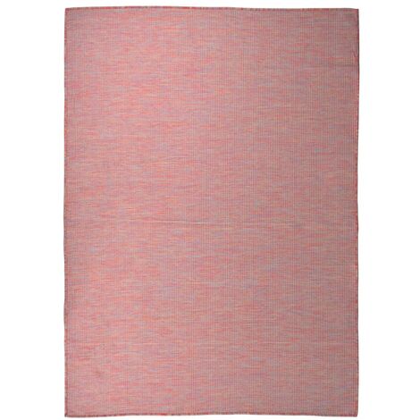 Outdoor-Teppich Flachgewebe 200x280 cm Rot vidaXL (1/5)