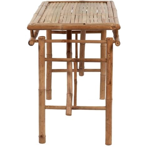 Gartentisch Klappbar 115x50x75 cm Bambus vidaXL