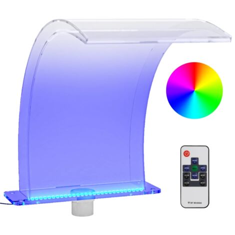 Wasserfall-Element mit RGB-LEDs Acryl 50 cm vidaXL