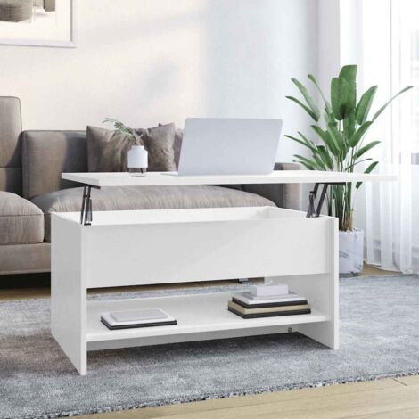 Couchtisch Hochglanz-Weiß 80x50x40 cm Holzwerkstoff vidaXL