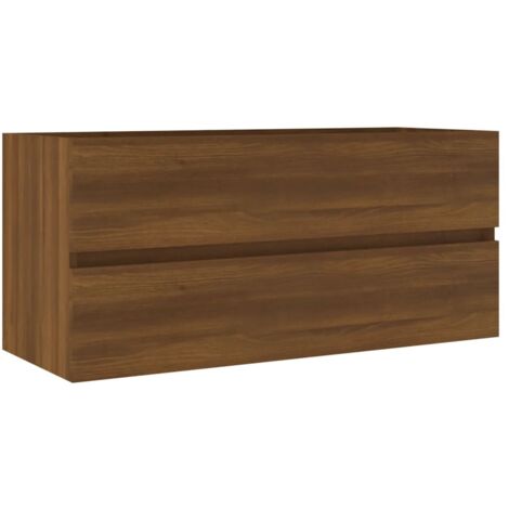 Waschbeckenunterschrank Eiche-Optik 100x38,5x45cm Holzwerkstoff vidaXL (1/5)