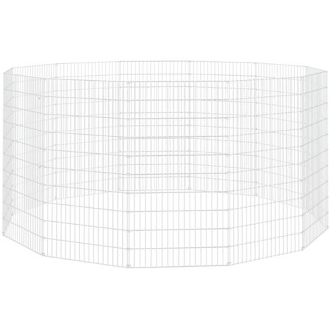 Freilaufgehege für Tiere 12-teilig 54x100 cm Verzinktes Eisen vidaXL