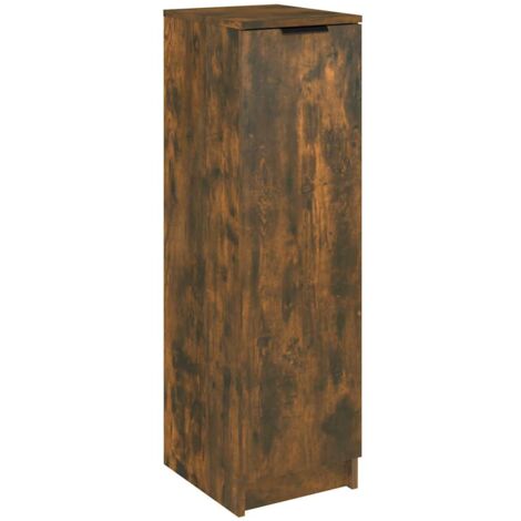 Schuhschrank Räuchereiche 30x35x100 cm Holzwerkstoff vidaXL