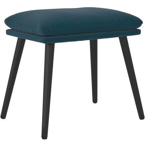 Fußhocker Blau 45x29,5x35 cm Samt vidaXL (1/5)