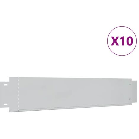 vidaXL Rasenbegrenzung 10 Stück Galvanisiertes Stahl 100x20 cm