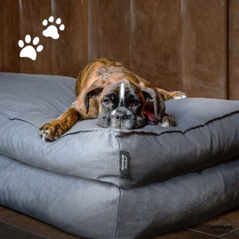 Hundekissen Panama 100x70x15 cm Grau Madison | Sessel-Erhöhungen