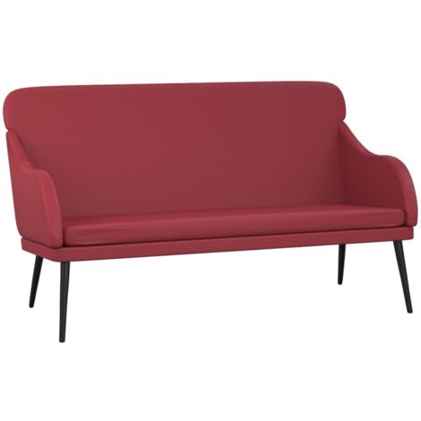 Sitzbank Weinrot 110x76x80 cm Kunstleder vidaXL