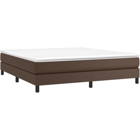 Bettgestell Braun 180x200 cm Kunstleder vidaXL (1/5)