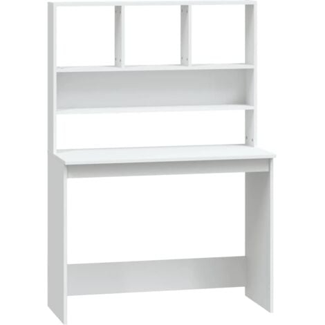 Scrivania con Mensole Bianca 102x45x148 cm in Legno Multistrato vidaXL 753718