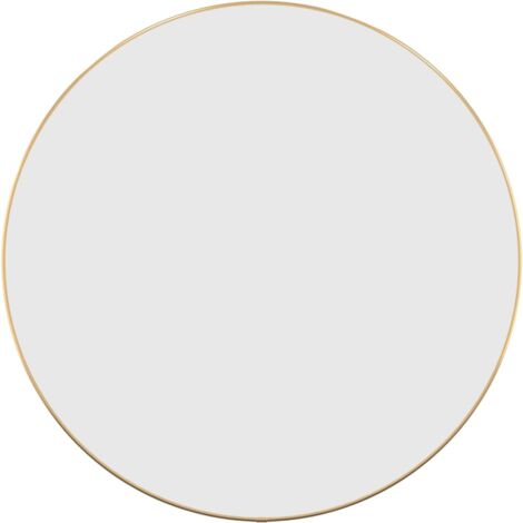 Wandspiegel Golden Ø 60 cm Rund vidaXL