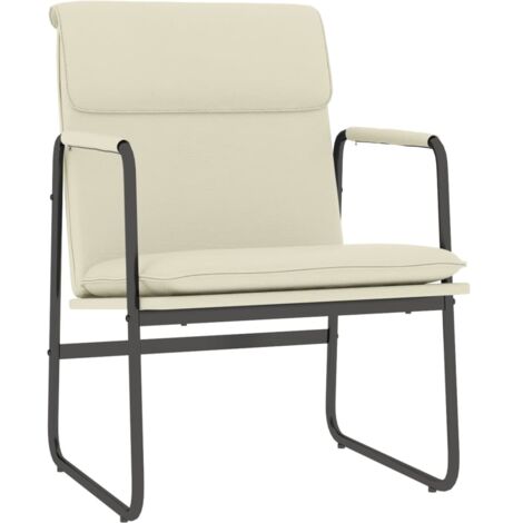 Loungesessel Creme 55x64x80 cm Kunstleder vidaXL