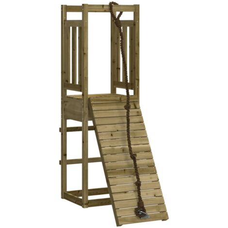 Spielturm mit Kletterwand Imprägniertes Kiefernholz vidaXL (1/5)