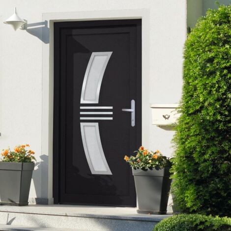 Haustür Anthrazit 98x200 cm PVC vidaXL