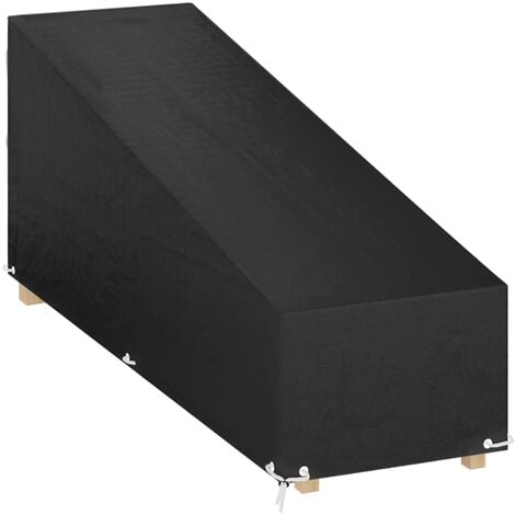 Abdeckung für Sonnenliege 12 Ösen 200x65x35/60 cm Polyethylen vidaXL