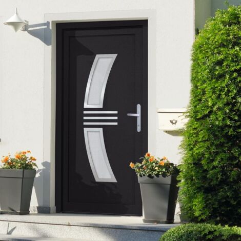 Haustür Anthrazit 108x200 cm PVC vidaXL