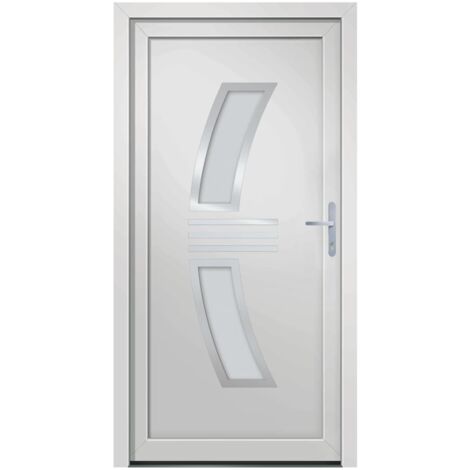 Haustür Weiß 88x200 cm PVC vidaXL