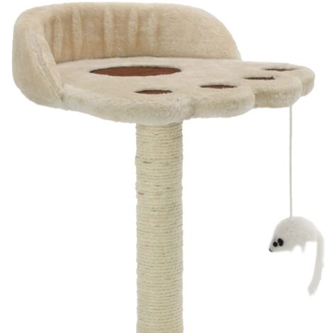 Katzen-Kratzbaum Sisal 40 cm Beige und Braun vidaXL