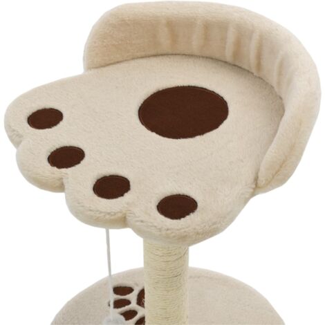 Katzen-Kratzbaum Sisal 40 cm Beige und Braun vidaXL