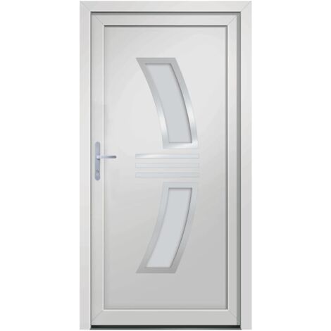 Haustür Weiß 88x200 cm PVC vidaXL