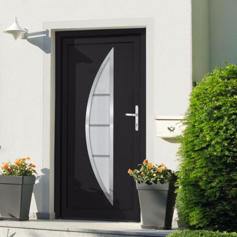 Haustür Anthrazit 98x208 cm PVC vidaXL