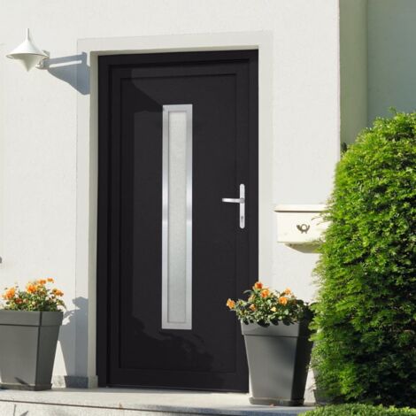 Haustür Anthrazit 98x200 cm PVC vidaXL