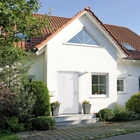 Haustür Weiß 108x208 cm PVC vidaXL