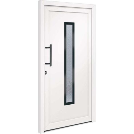 Haustür Weiß 108x208 cm PVC vidaXL