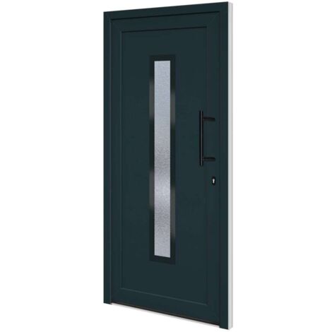 Haustür Anthrazit 98x208 cm PVC vidaXL