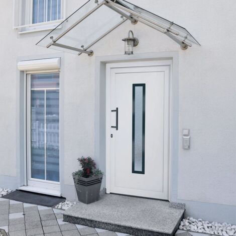 Haustür Weiß 108x200 cm PVC vidaXL