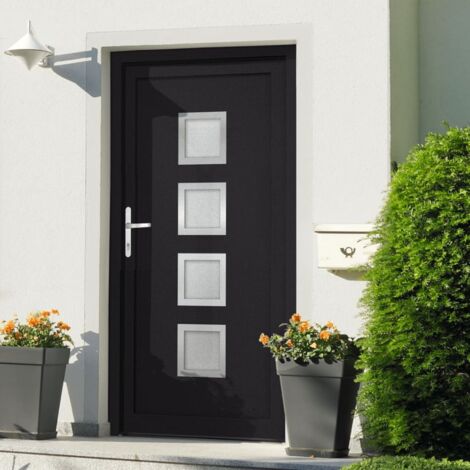 Haustür Anthrazit 88x200 cm PVC vidaXL
