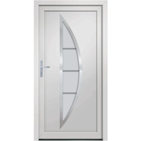 Haustür Weiß 108x208 cm PVC vidaXL