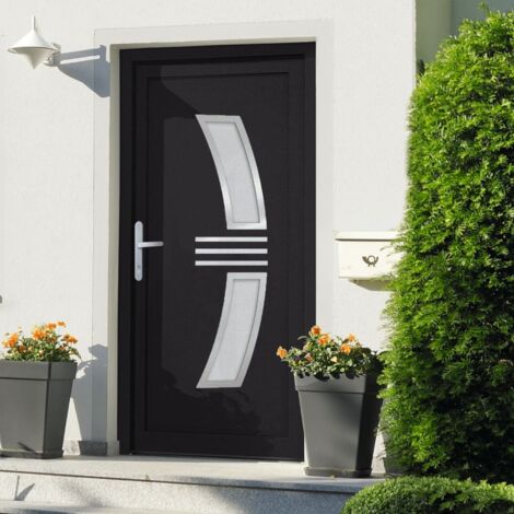 Haustür Anthrazit 108x208 cm PVC vidaXL