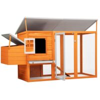 Hühnerstall mit 1 Legenest Holz