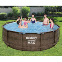 Bestway Steel Pro MAX Swimming Pool-Set Deluxe Series Rund 366x100 cm