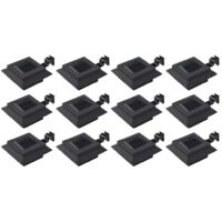vidaXL 6/12x Solarlampe LED 12cm Außenleuchte Dachrinnenleuchte Wandlampe 