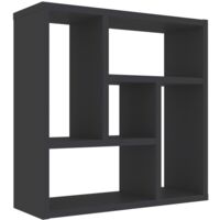 Wandregal Grau 45,1x16x45,1 cm Holzwerkstoff vidaXL