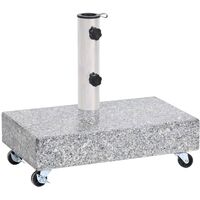 Schirmständer Hellgrau 45x25x8,3 cm Granit vidaXL