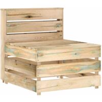 Garten-Mittelsofa aus Paletten Kiefernholz Imprägniert vidaXL