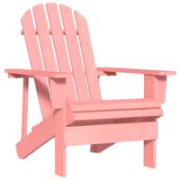 Adirondack-Gartenstuhl Massivholz Tanne Rosa vidaXL